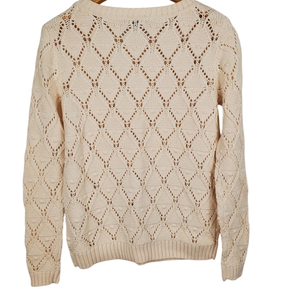 Tommy Hilfiger Cream Sweater for Women. MED - Picture 7 of 11